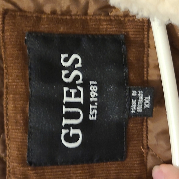 GUESS Corduroy Lined Coat Size XXL - Picture 5 of 10